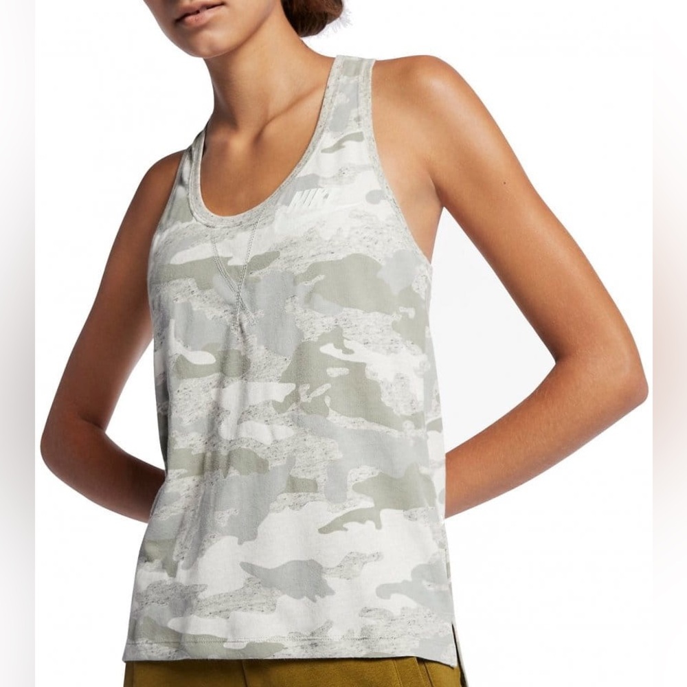 Nike Camo Vintage Gray Tank Top